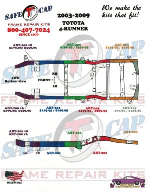 All SafeTCap® Frame Repair Kits for 03-09 4-Runner